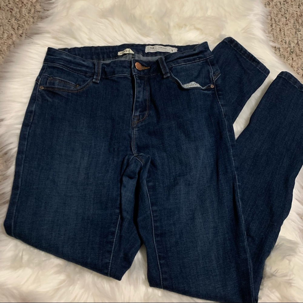 Dark Denim Midrise Butt Lifting Jeans